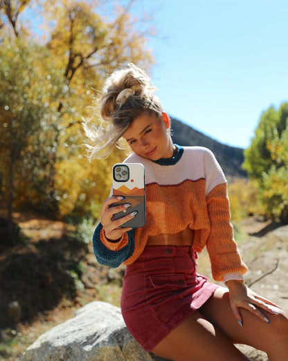 Opposites Attract | Day & Night Colorblock Mountains Case iPhone Case get.casely