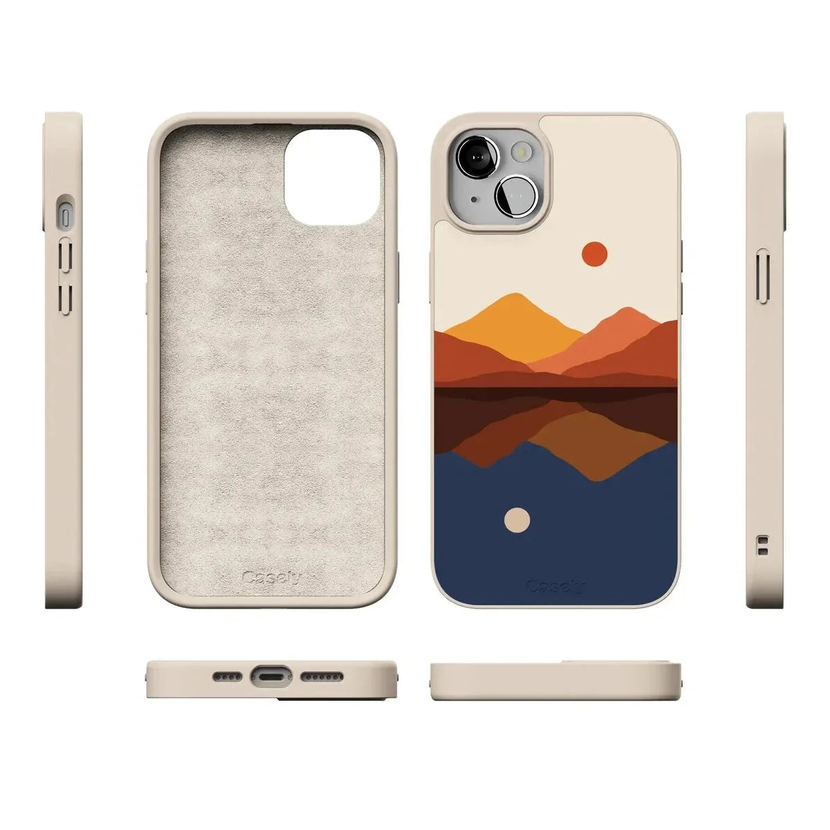 Opposites Attract | Day & Night Colorblock Mountains Case iPhone Case get.casely