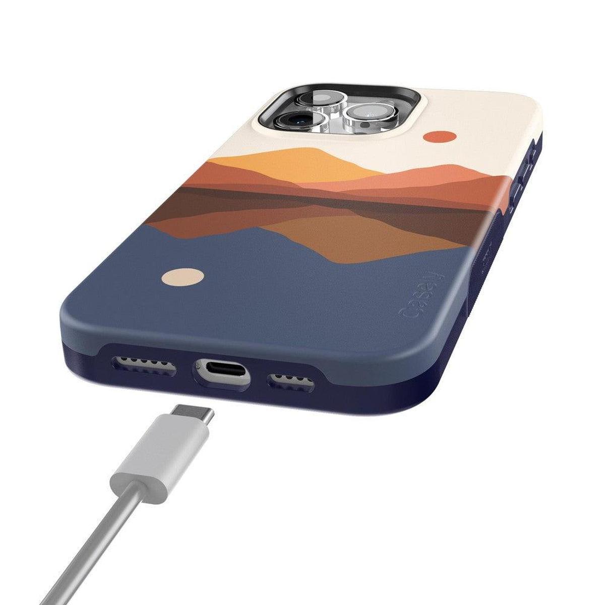 Opposites Attract | Day & Night Colorblock Mountains Case iPhone Case get.casely