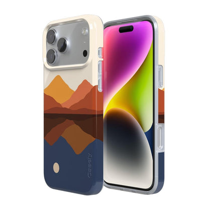 Opposites Attract | Day & Night Colorblock Mountains Case iPhone Case get.casely