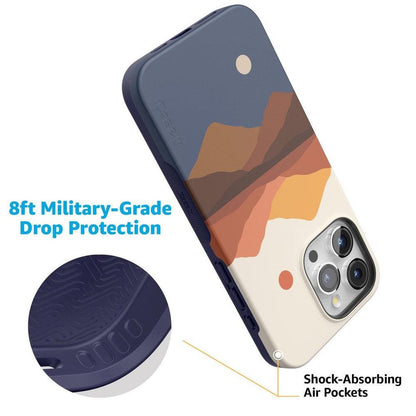 Opposites Attract | Day & Night Colorblock Mountains Case iPhone Case get.casely
