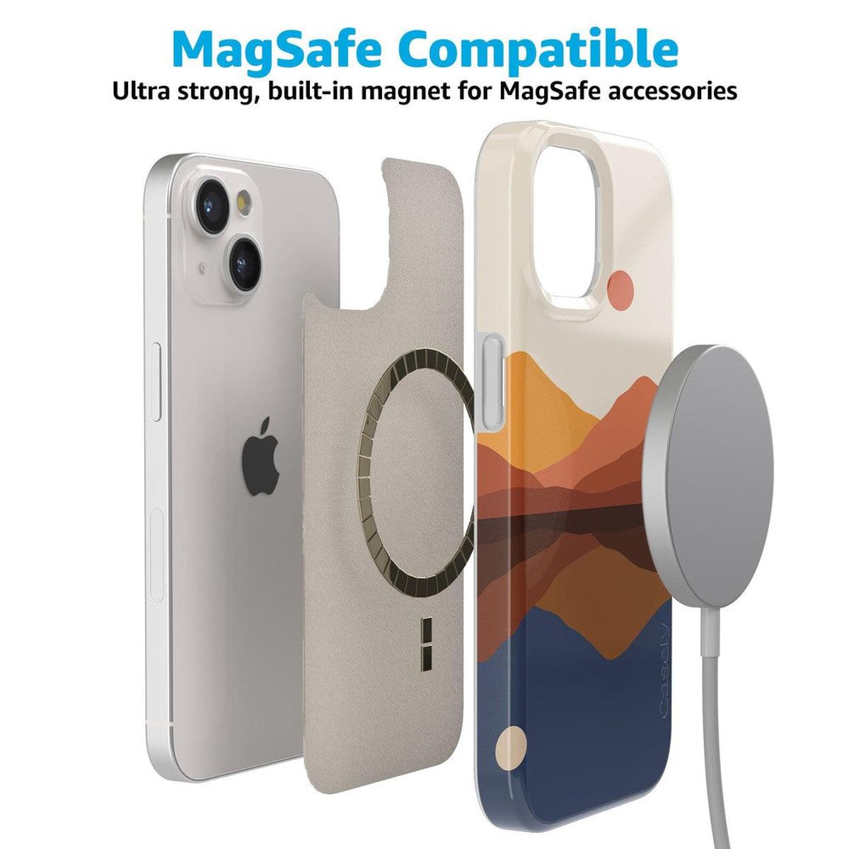 Opposites Attract | Day & Night Colorblock Mountains Case iPhone Case get.casely