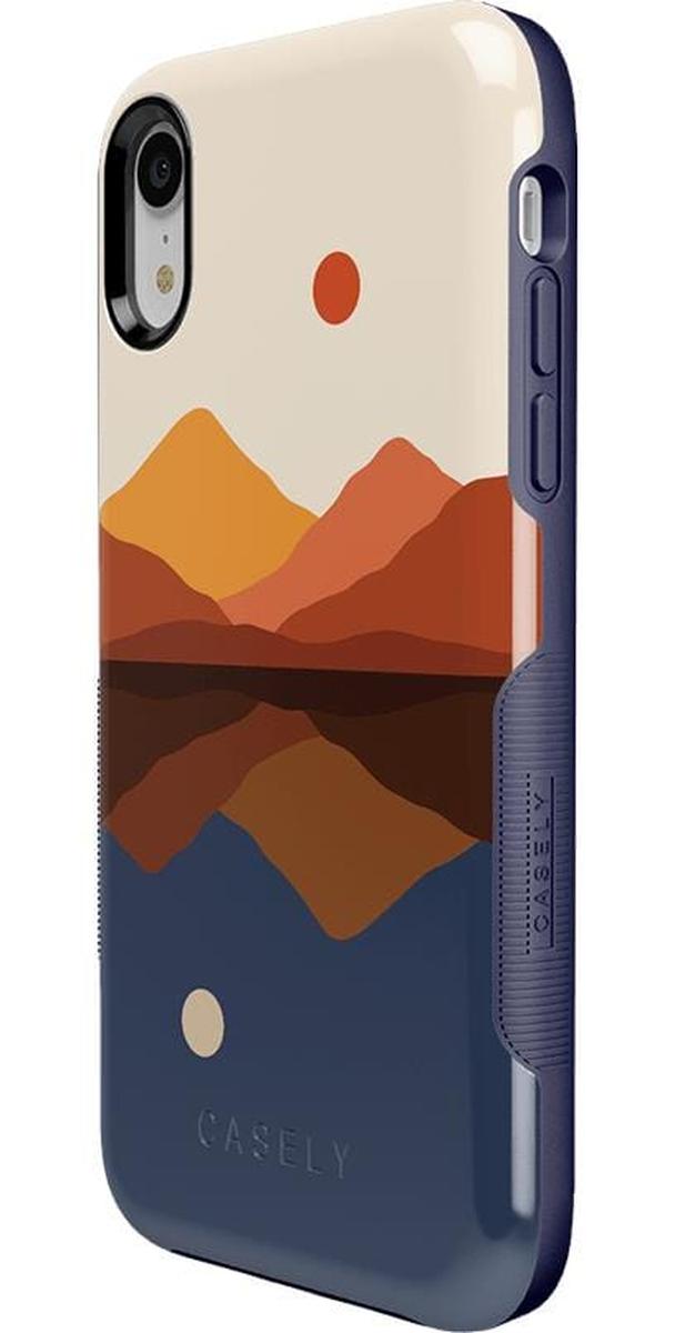 Opposites Attract | Day & Night Colorblock Mountains Case iPhone Case get.casely