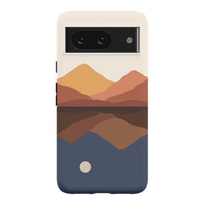 Opposites Attract | Day & Night Colorblock Mountains Google Pixel Case Google Pixel Case Casetry Essential Google Pixel 8