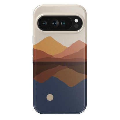 Opposites Attract | Day & Night Colorblock Mountains Google Pixel Case Google Pixel Case Casetry Essential Google Pixel 9 Pro