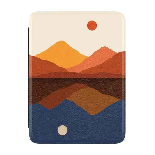 Opposites Attract | Day & Night Colorblock Mountains Kindle Case Kindle Case get.casely 7” Kindle Paperwhite