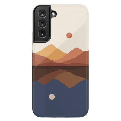 Opposites Attract | Day & Night Colorblock Mountains Samsung Case