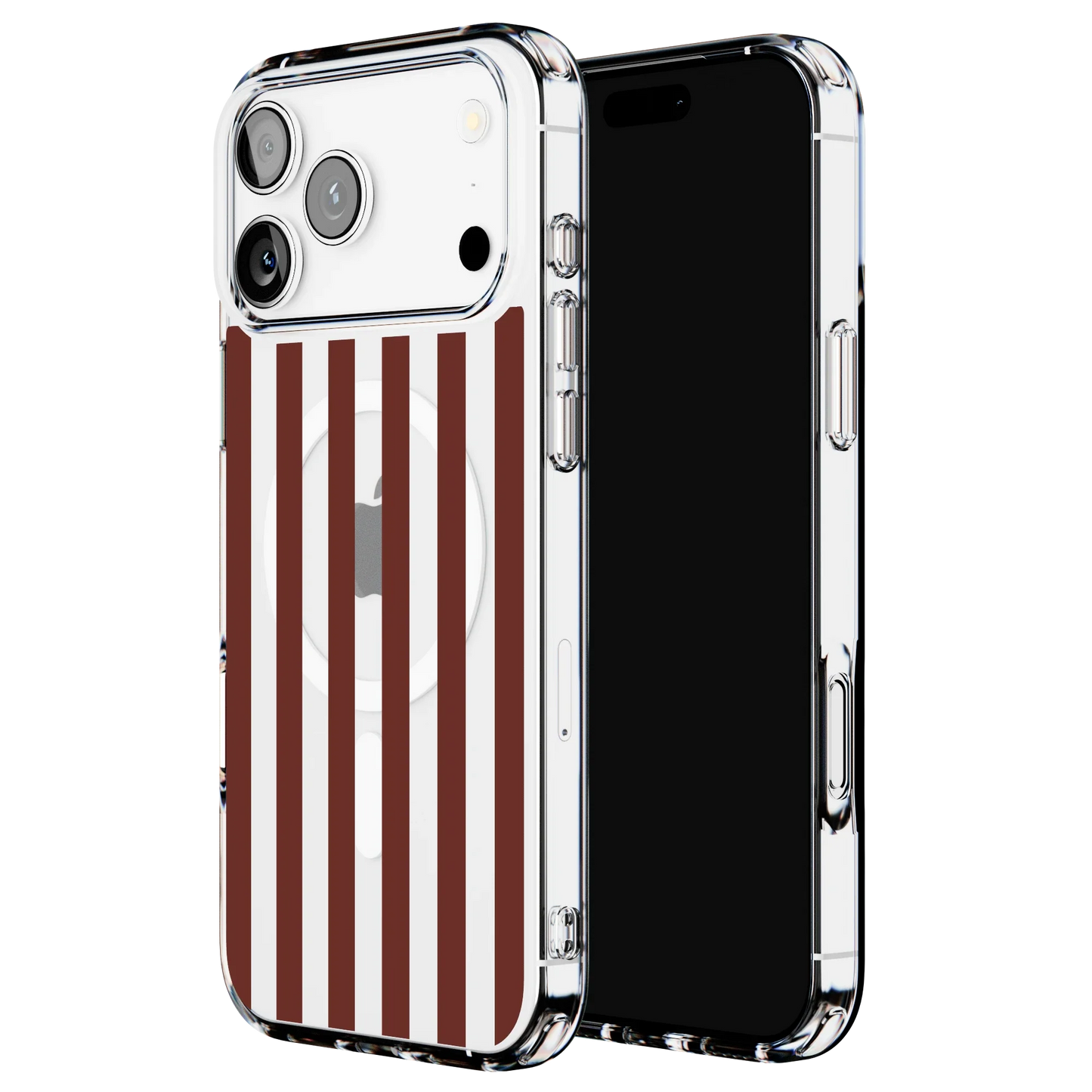 Sunday in Brooklyn | Burgundy Stripes Case