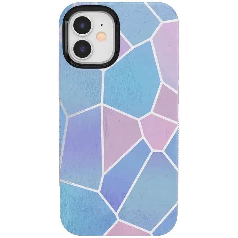 Other Side | Holographic Metallic Stained Glass Marble Case iPhone Case get.casely