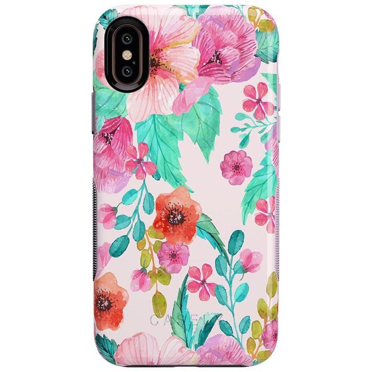 Out And About | Light Pink Floral Case iPhone Case get.casely Bold iPhone XS Max