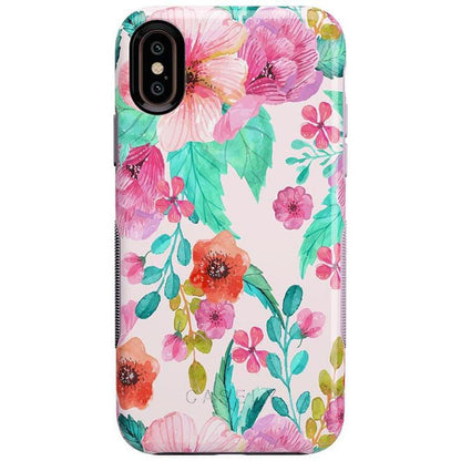 Out And About | Light Pink Floral Case iPhone Case get.casely Bold iPhone XS Max