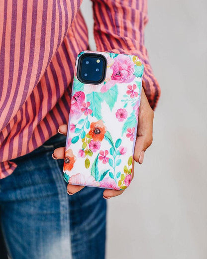 Out And About | Light Pink Floral Case iPhone Case get.casely