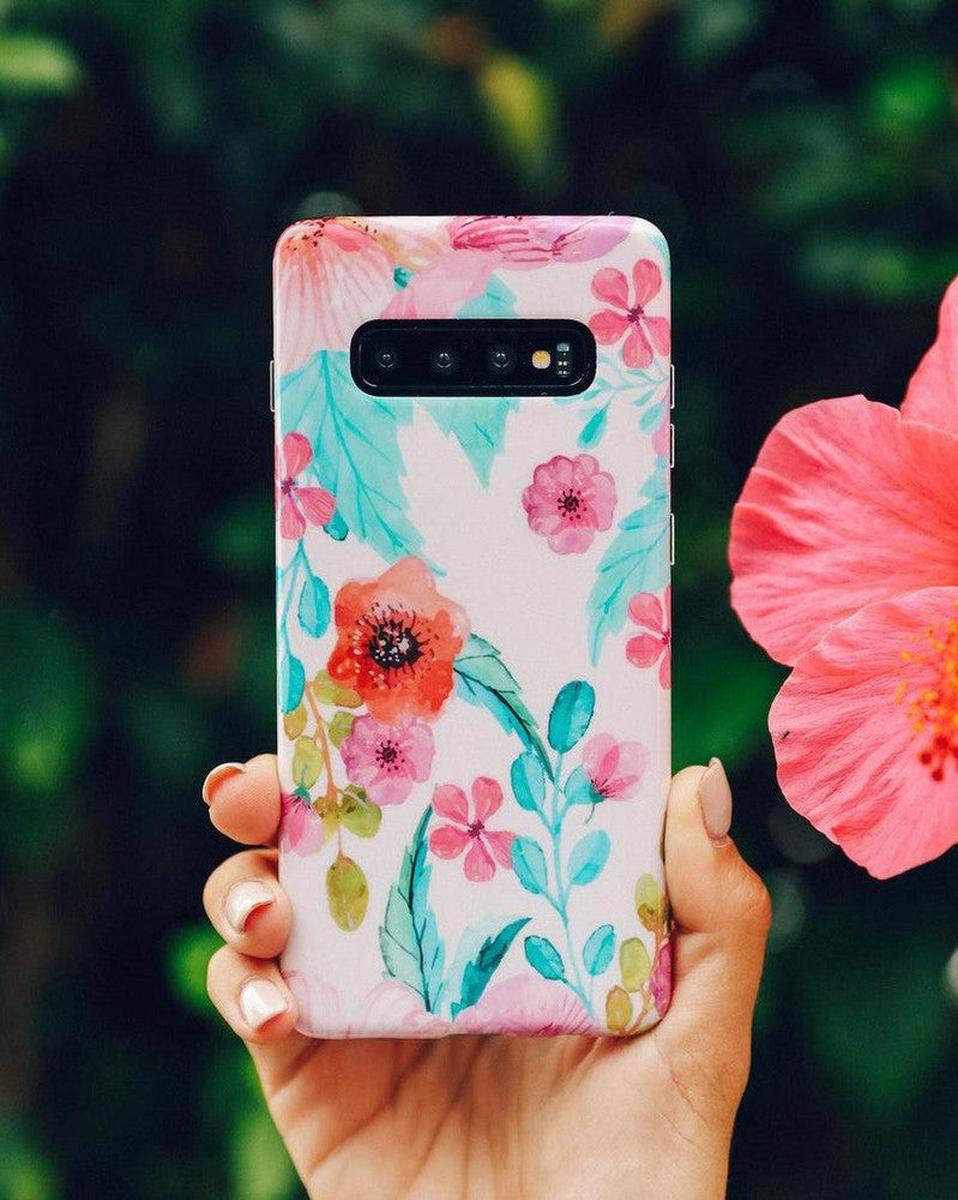 Out And About | Light Pink Floral Samsung Case Samsung Case get.casely