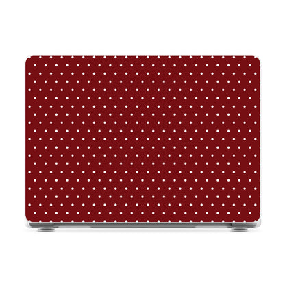 On the Dot | Maroon Polka Dot Laptop Shell - 13.6" MacBook Air