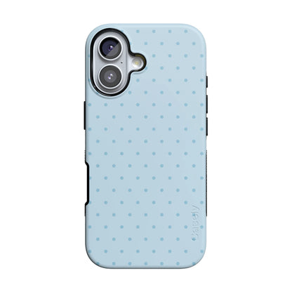 On the Dot | Blue Monochrome Polka Dot Case - iPhone 16