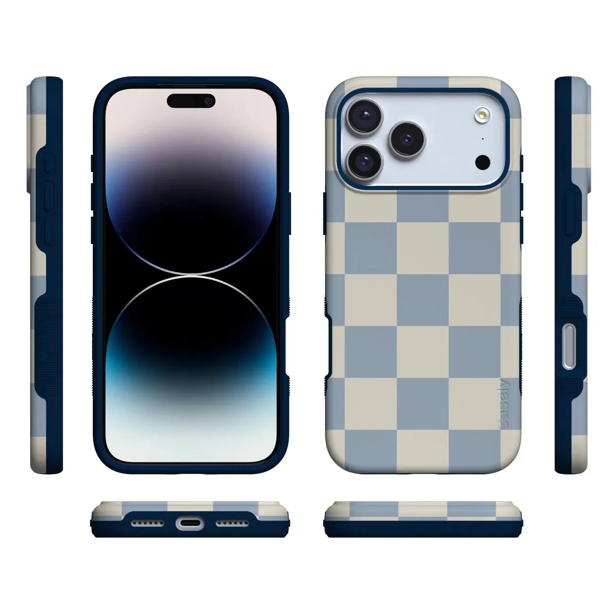 Fit Check | Light Blue Checkerboard Case