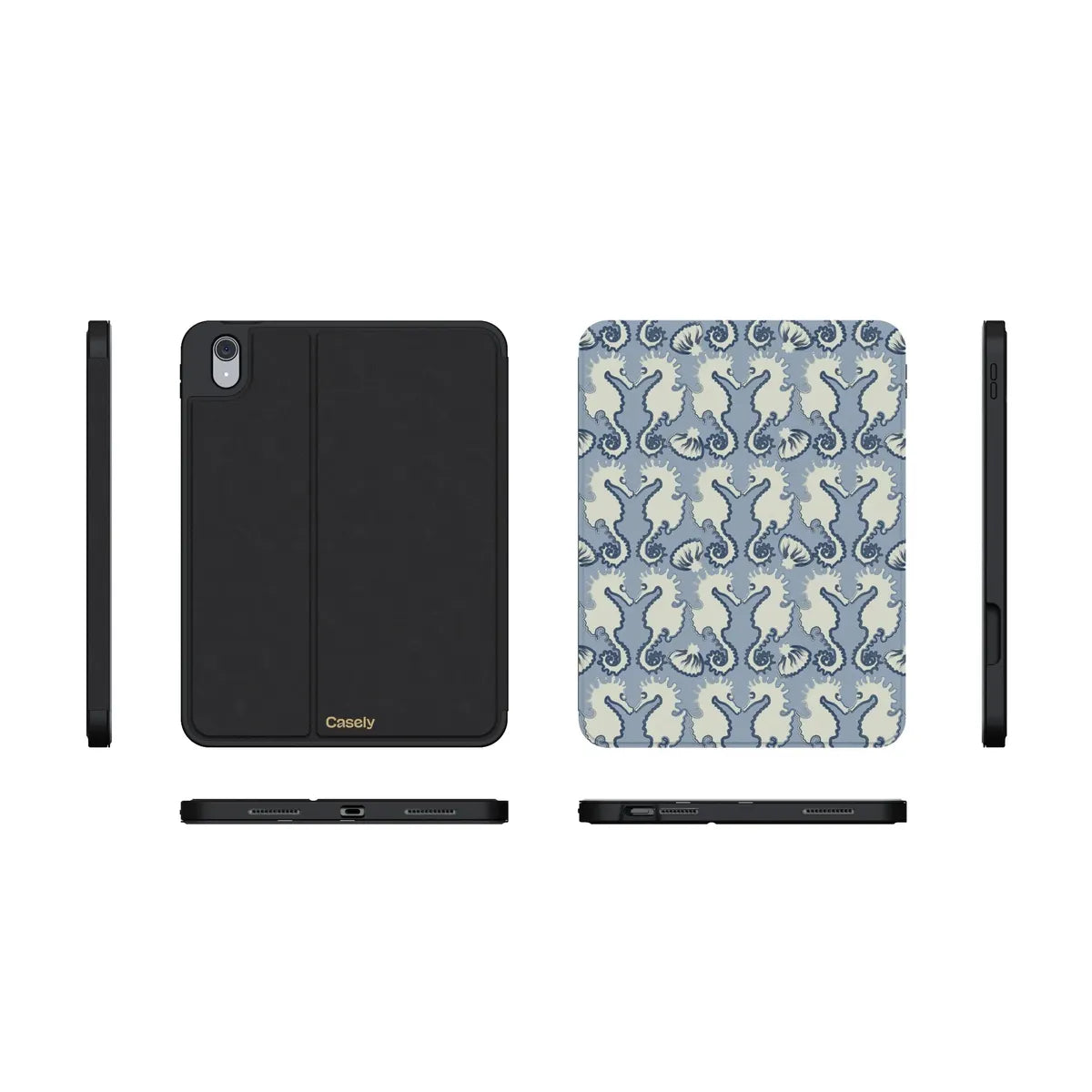Seahorse Drift | Coastal Blues iPad Case