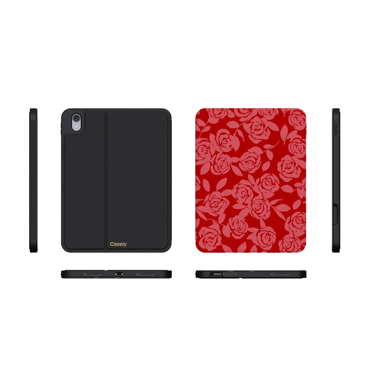 Final Rose | Red & Pink Floral iPad Case