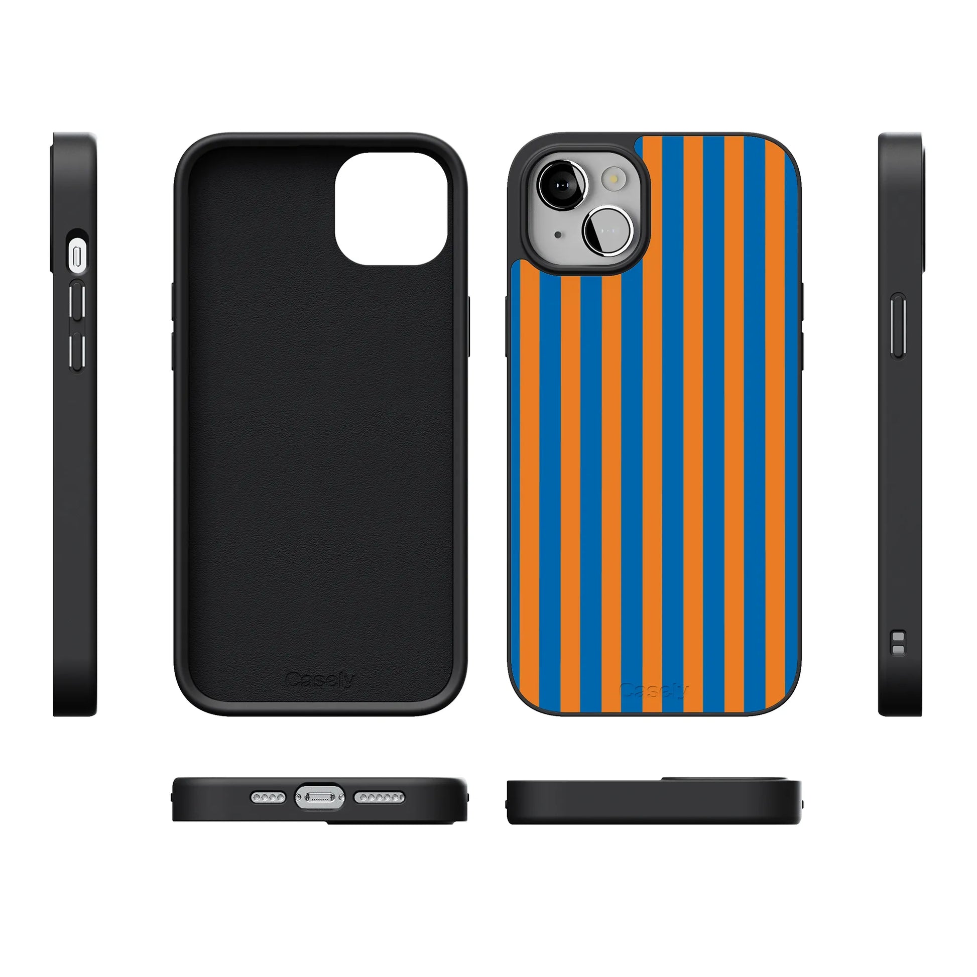 Go New York | Blue & Orange Stripes Case