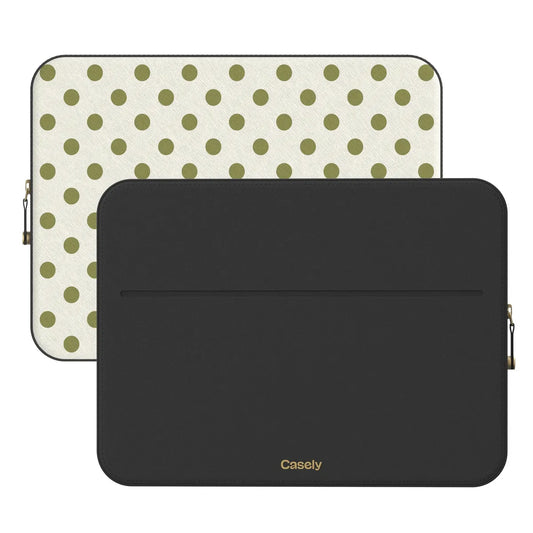 Spotted in SoHo | Green Polka Dot Laptop Case