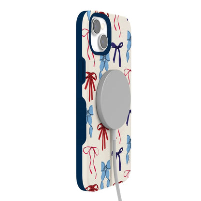 American Girlie | Red White & Blue Bows Case