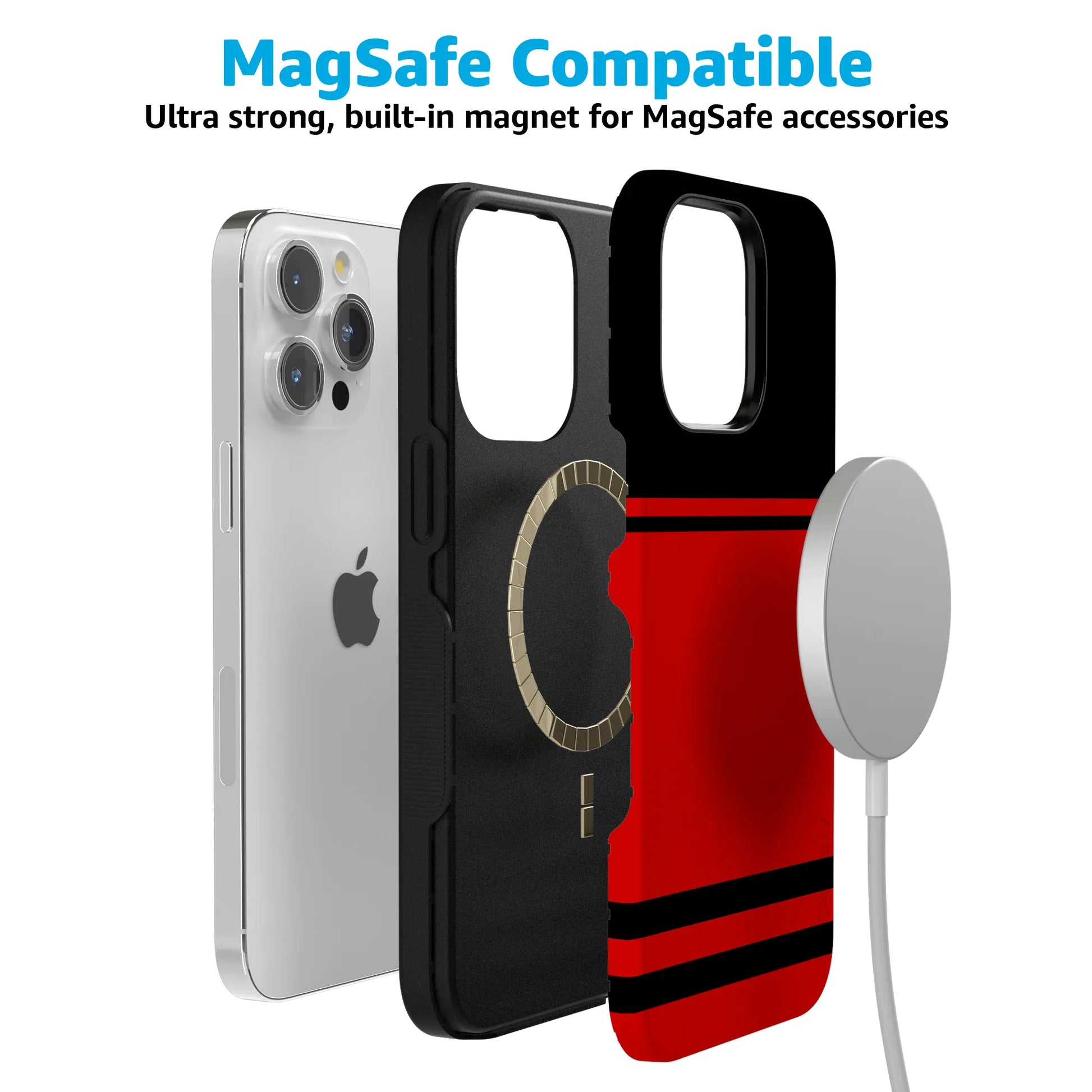 Storm Warning | Black & Red Stripes Case