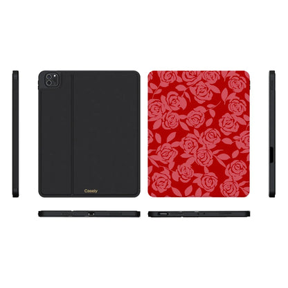 Final Rose | Red & Pink Floral iPad Case