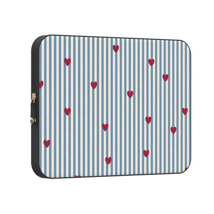 Love Lines | Blue Stripes Laptop Case