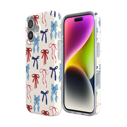 American Girlie | Red White & Blue Bows Case