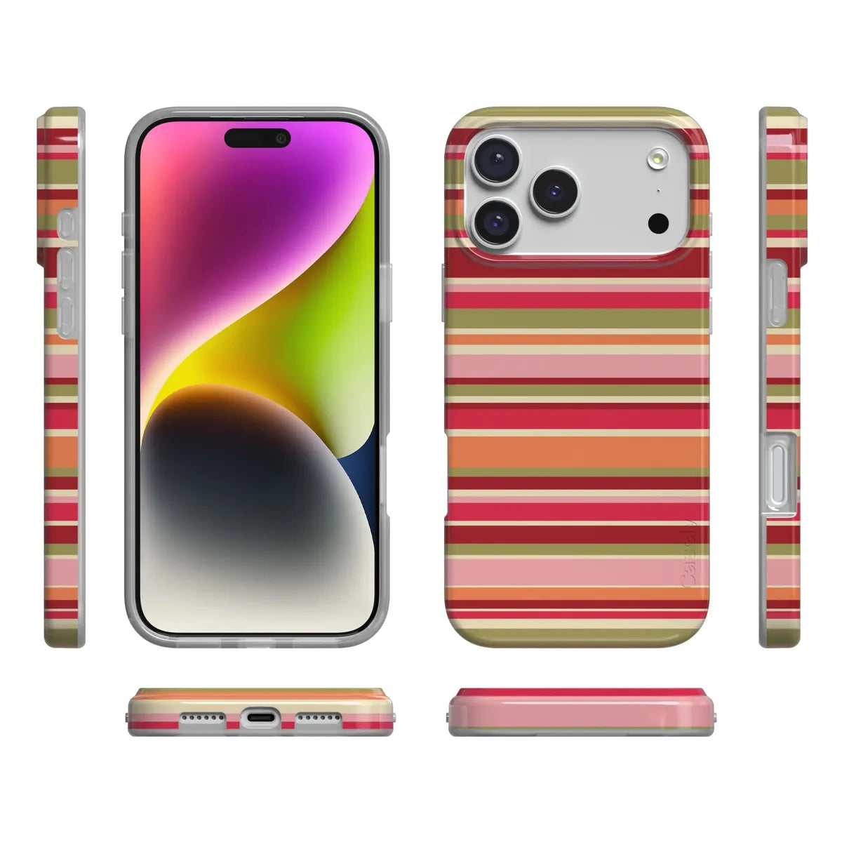 Citrus Stripes | Poolside Print Case