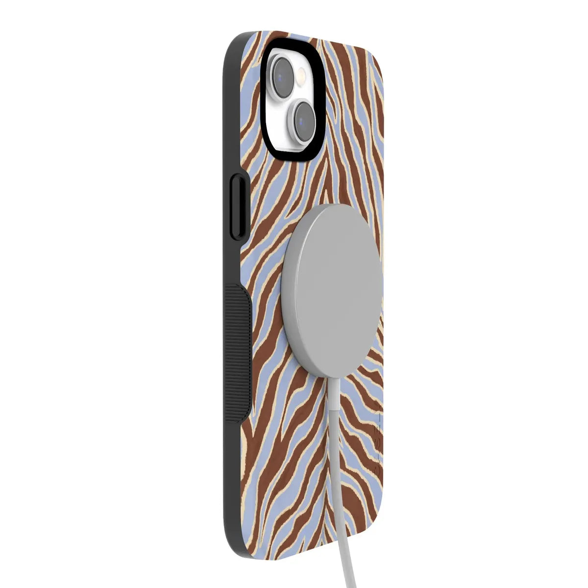 Untamed | Brown & Blue Zebra Case