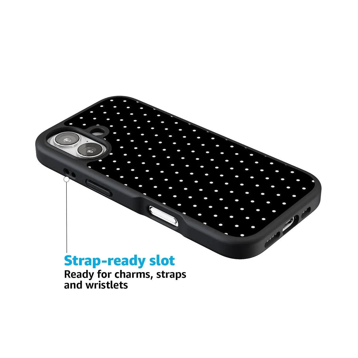 On the Dot | White Polka Dot Case