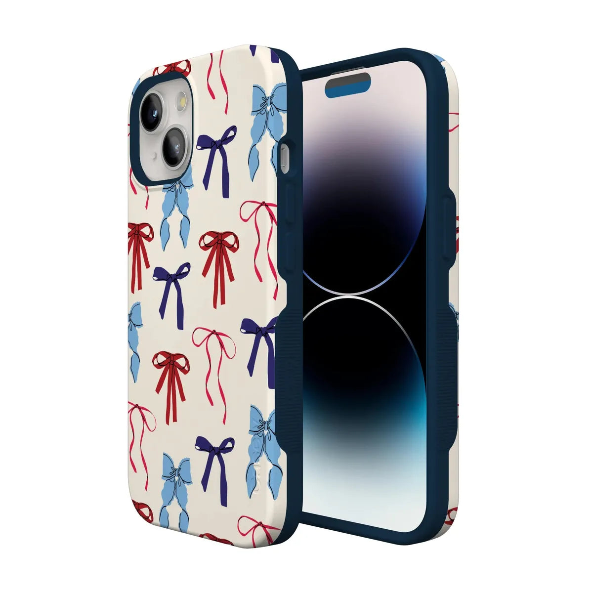 American Girlie | Red White & Blue Bows Case