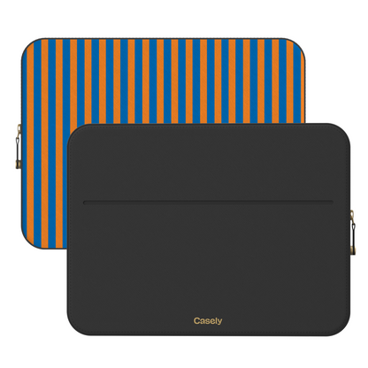 Go New York | Blue & Orange Stripes Laptop Case