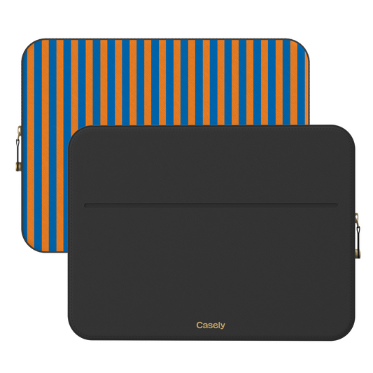 Go New York | Blue & Orange Stripes Laptop Case