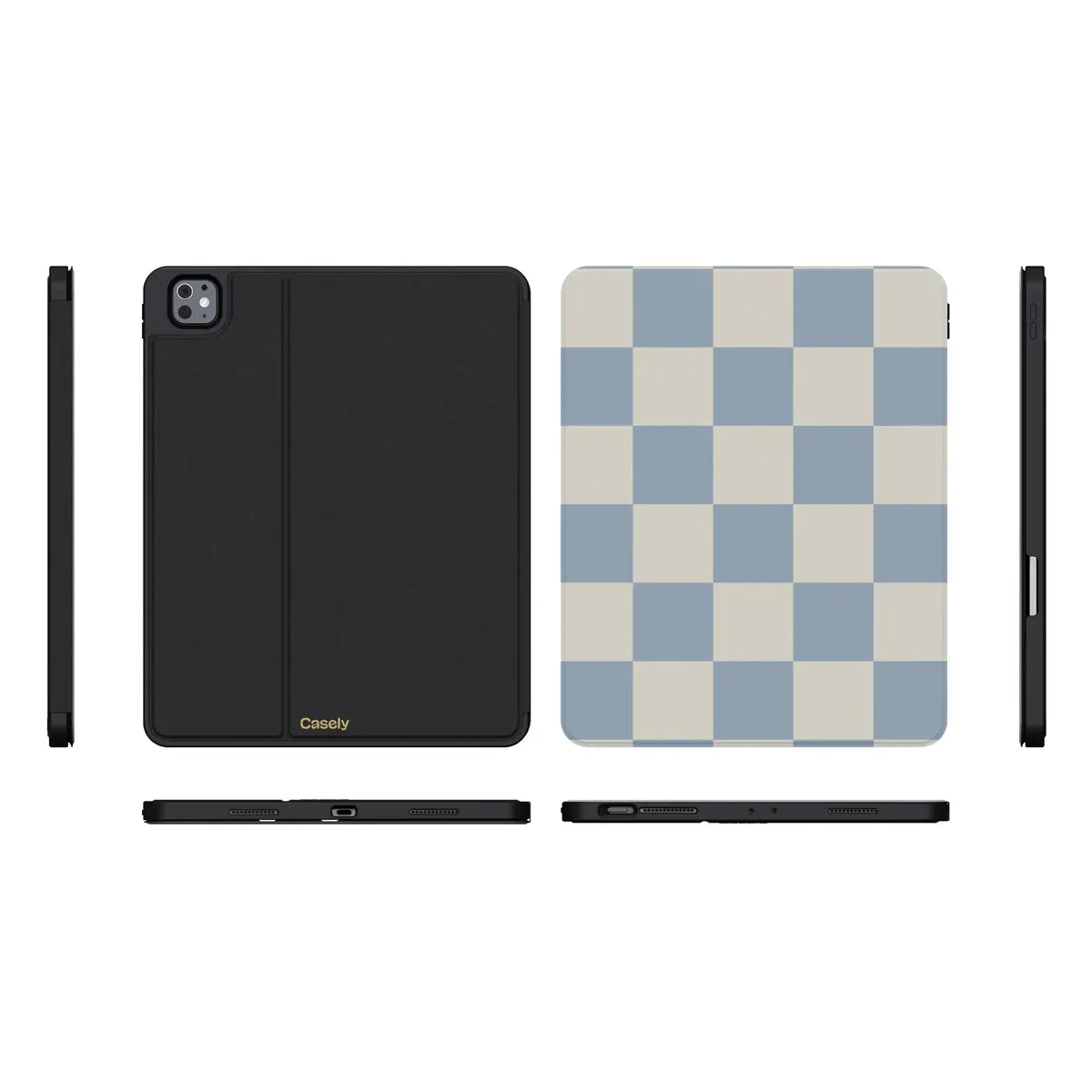 Fit Check | Light Blue Checkerboard iPad Case