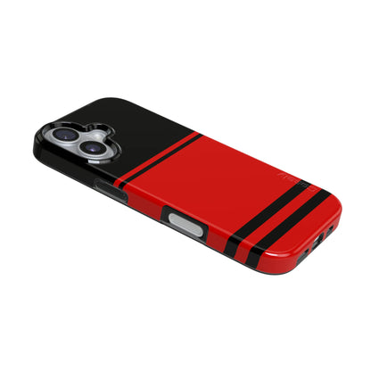 Storm Warning | Black & Red Stripes Case