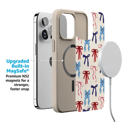 American Girlie | Red White & Blue Bows Case