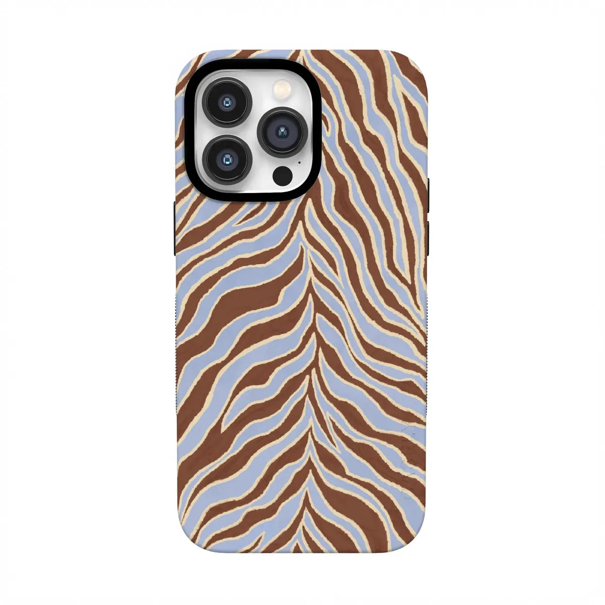 Untamed | Brown & Blue Zebra Case - iPhone 13 Pro