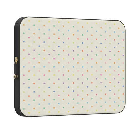 On the Dot | Rainbow Polka Dot Laptop Case