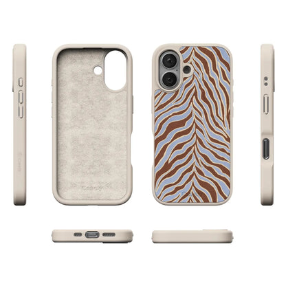 Untamed | Brown & Blue Zebra Case