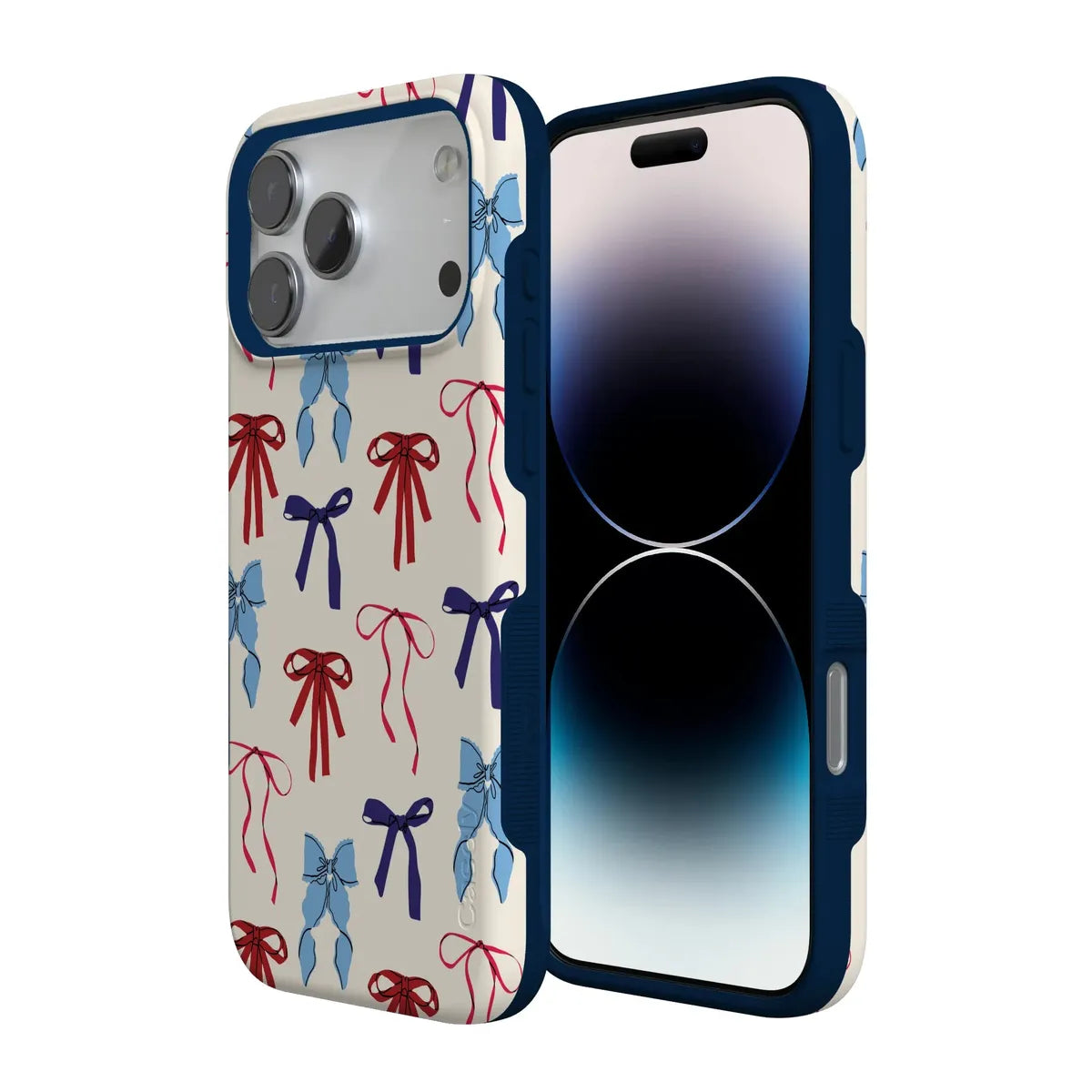 American Girlie | Red White & Blue Bows Case
