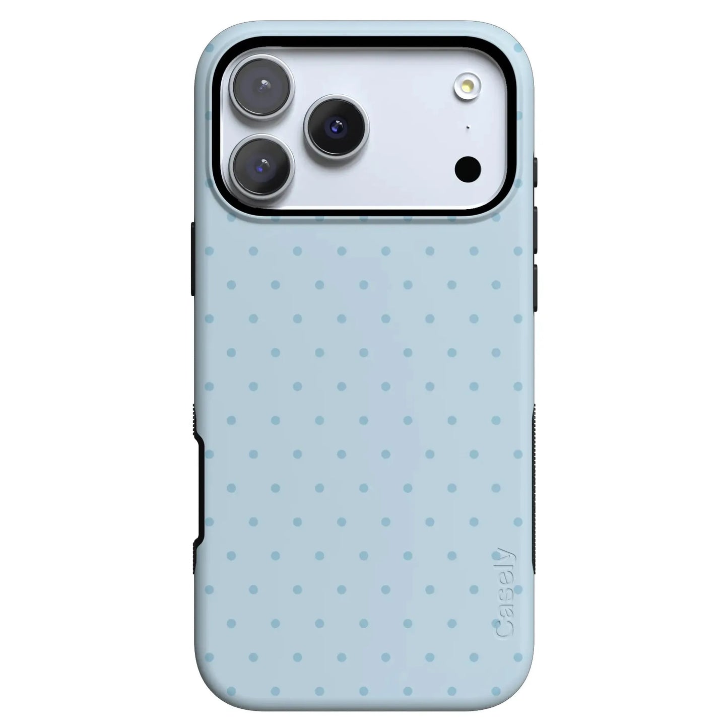 On the Dot | Blue Monochrome Polka Dot Case - iPhone 17 Pro