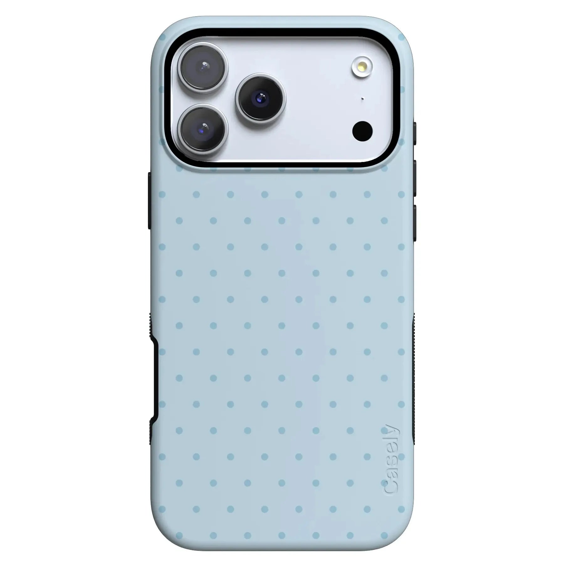 On the Dot | Blue Monochrome Polka Dot Case - iPhone 17 Pro