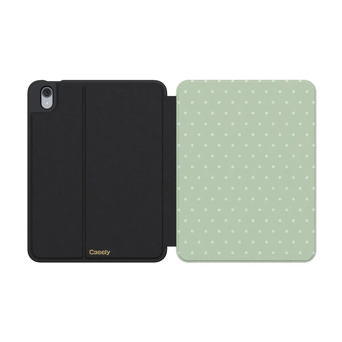 On the Dot | Green Polka Dot iPad Case