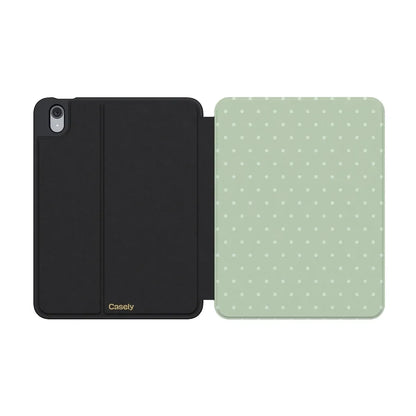 On the Dot | Green Polka Dot iPad Case