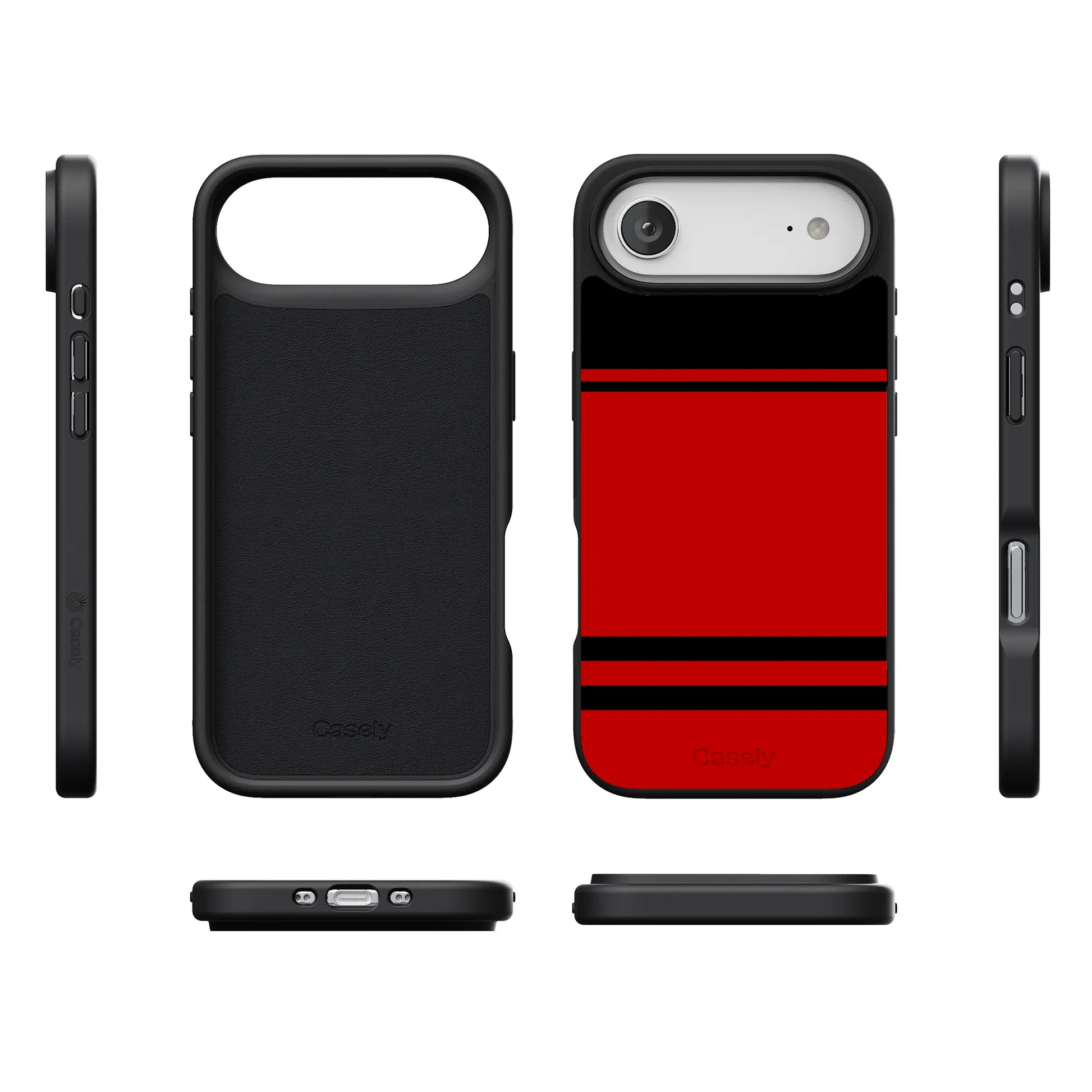 Storm Warning | Black & Red Stripes Case