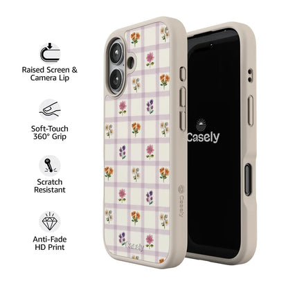 Meadow Check | Floral Gingham Case