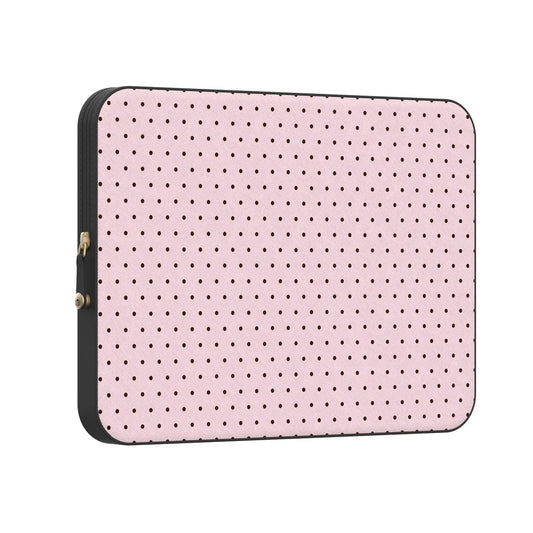 On the Dot | Pink Polka Dot Laptop Case