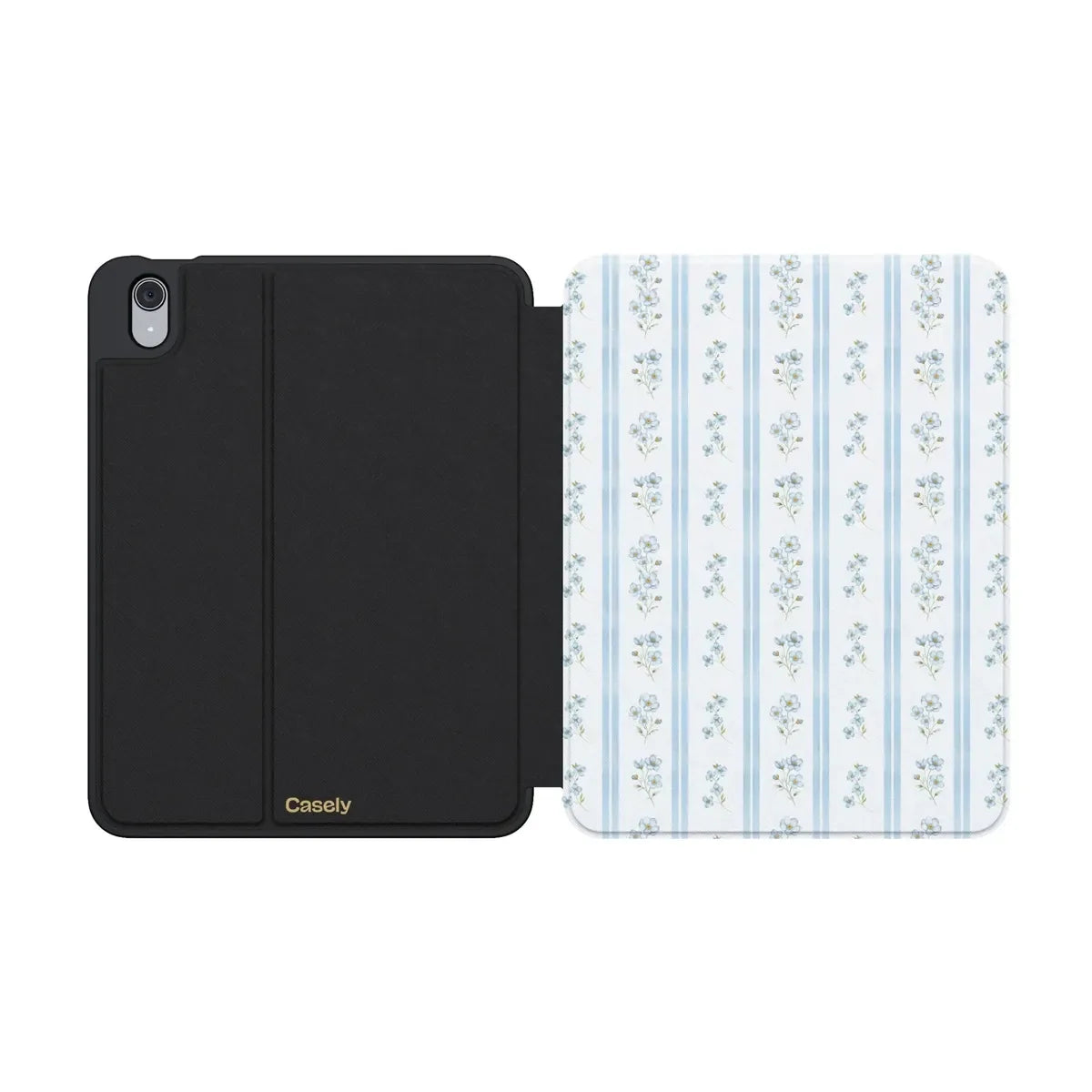 Cottage Stripe | Blue Floral iPad Case